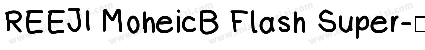 REEJI MoheicB Flash Super字体转换